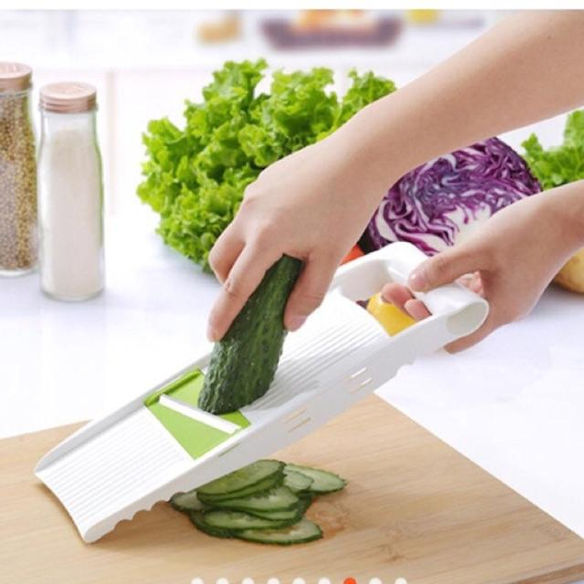 Bào rau củ quả đa năng 4 lưỡi dao 8918, Dao nạo củ quả