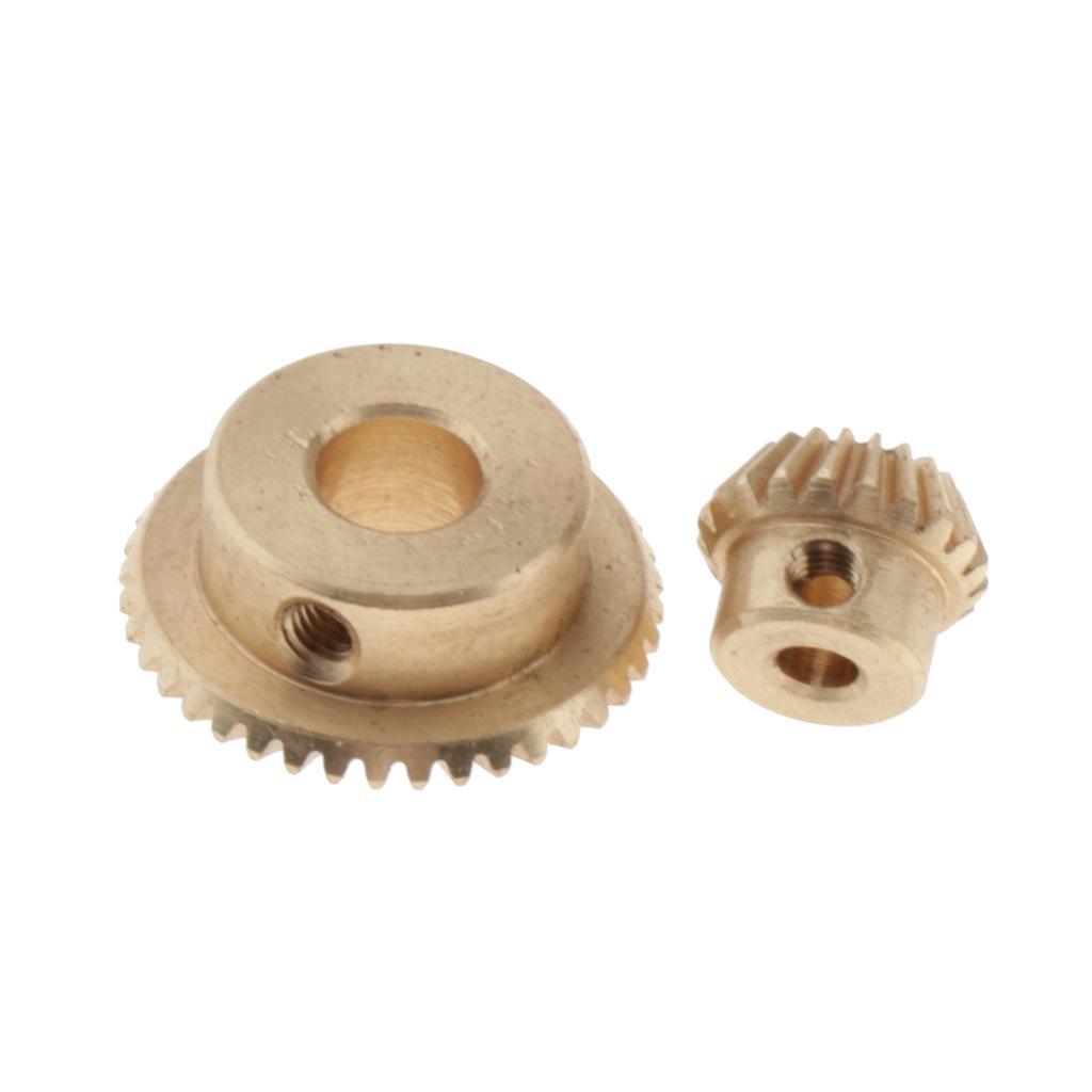 2set/ 4pcs 0.5 Modulus Brass Bevel Gear 20 40Tooth 3 6mm Diameter Inner Hole