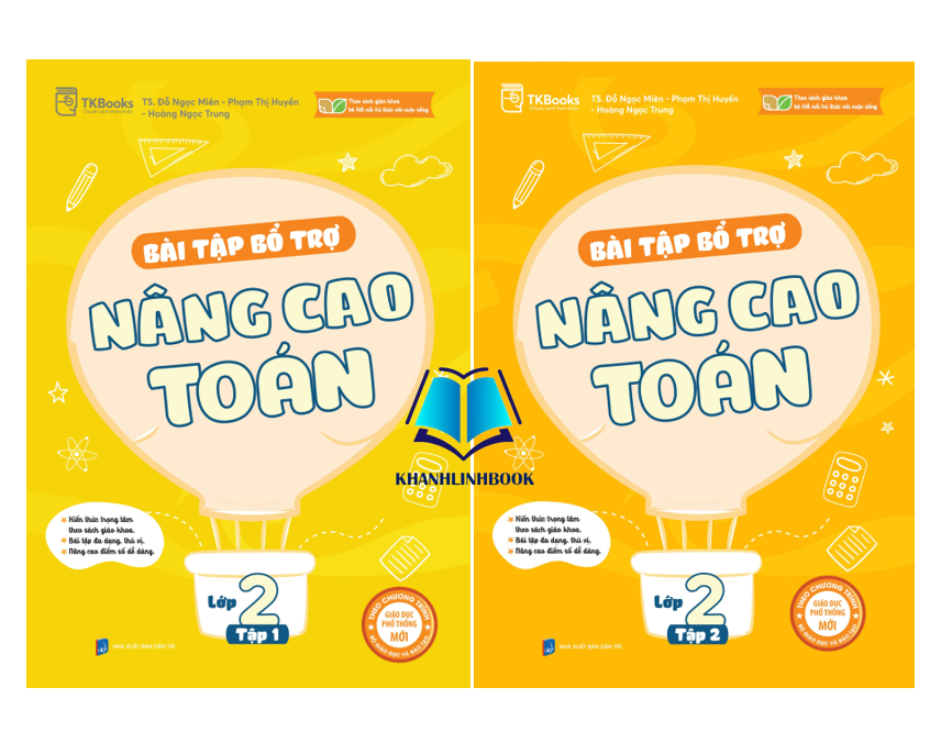 Sách - Combo Bài Tập Bổ Trợ Nâng Cao Toán Lớp 2 – Tập 1 + 2