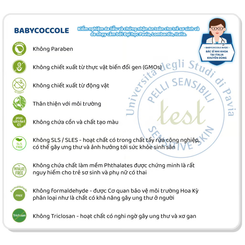 Kem chống nắng SPF50 + Babycoccole 0M