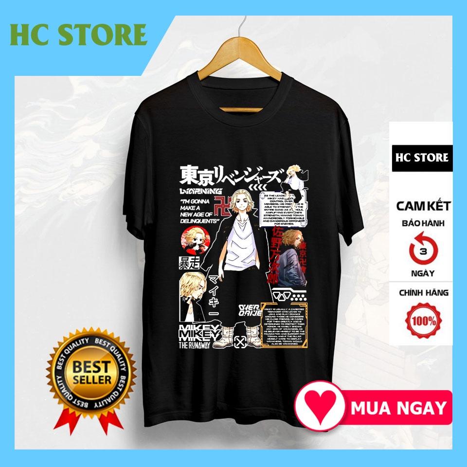 Áo thun in hình Tokyo Revengers : Mikey anime manga ngắn tay độc đẹp giá siêu rẻ