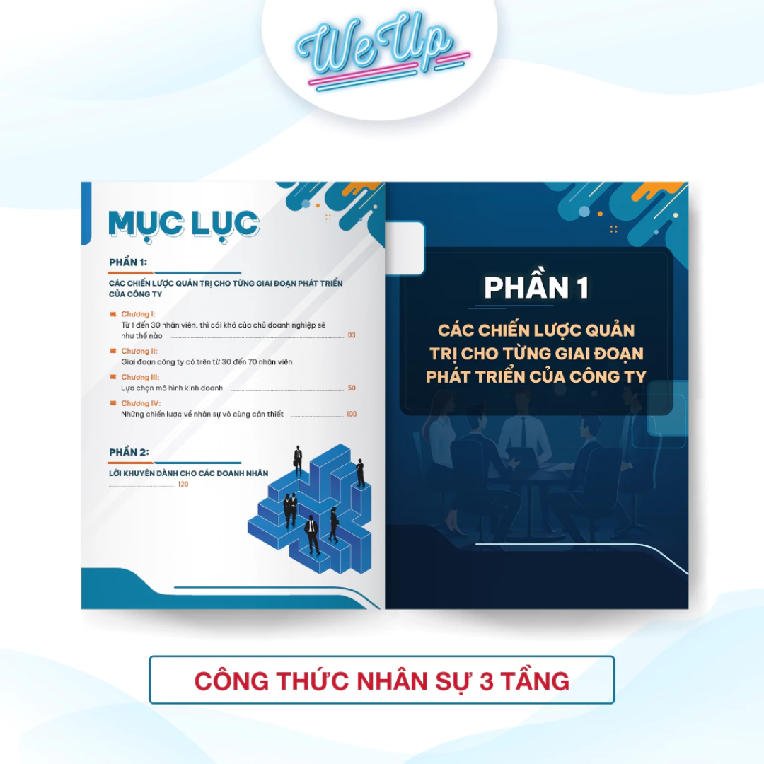 Combo 2 sách: Quản trị nhân sự 3 Tầng và Công thức tuyển dụng tìm trúng nhân tài