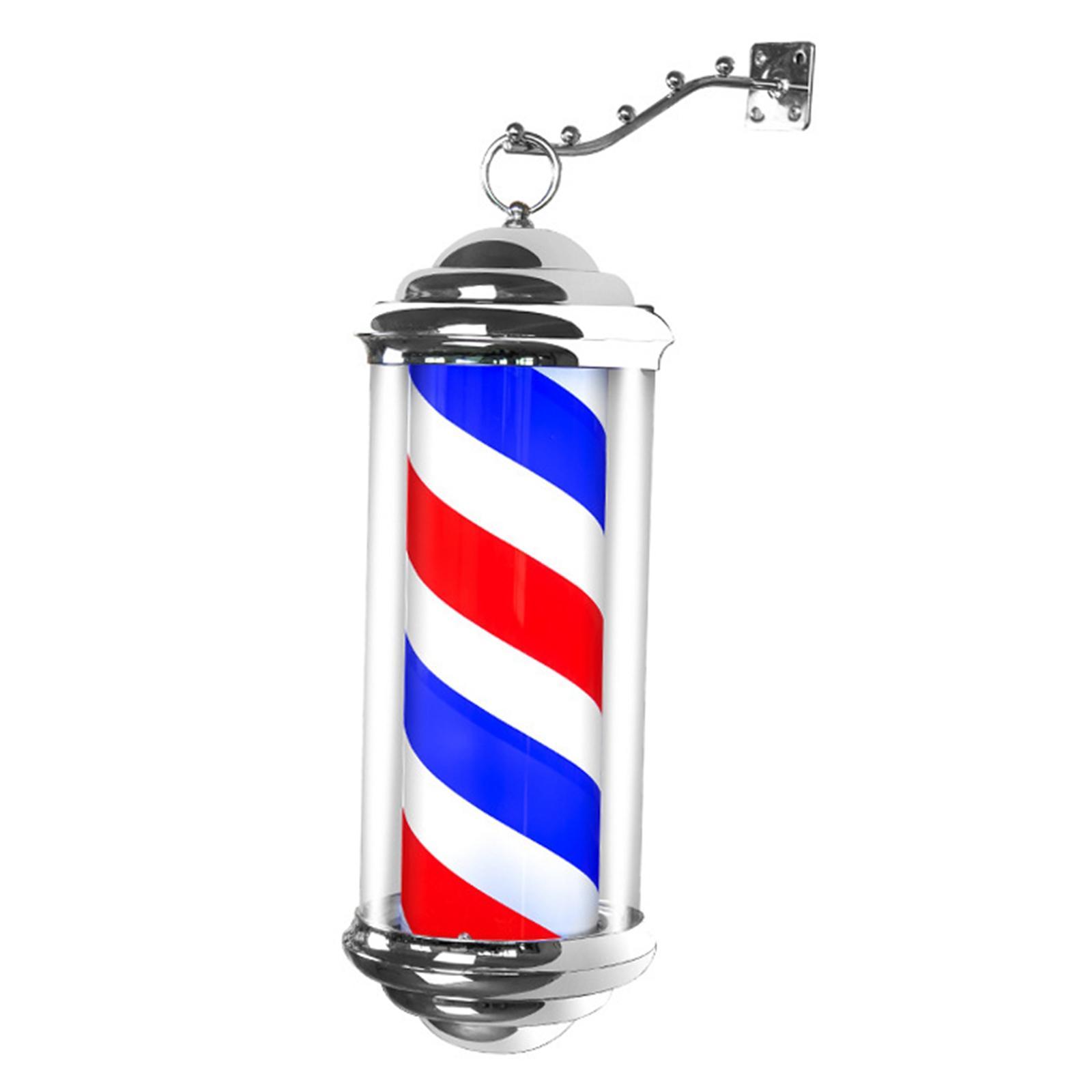 Rotating Pole LED Light Save Energy Rainproof Outdoor Barber Shop Sign Open
