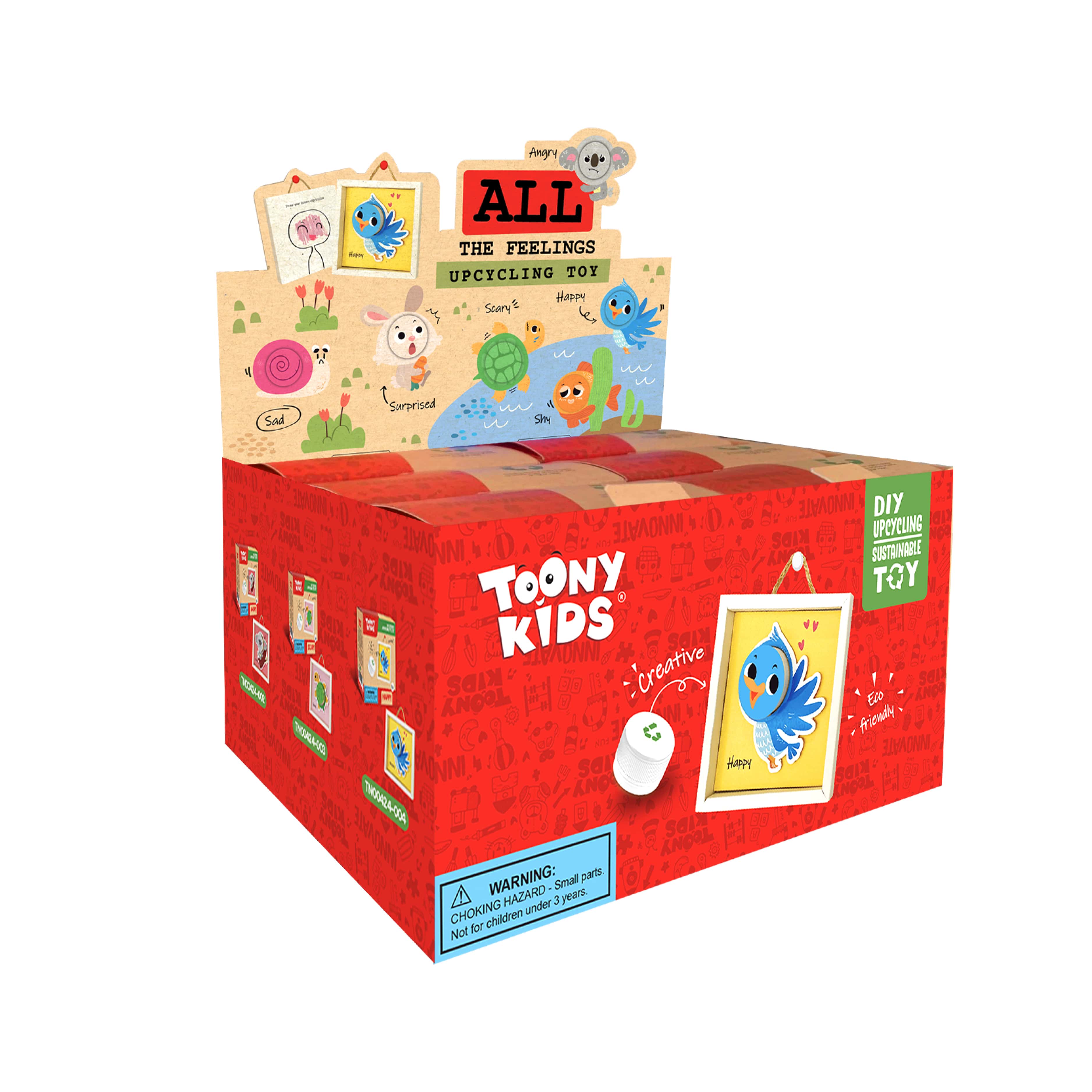 Bộ Đồ Chơi DIY TOONYKIDS Thú Cảm Xúc All The Feel Angry TN00424-002 [Tặng Kèm Sticker