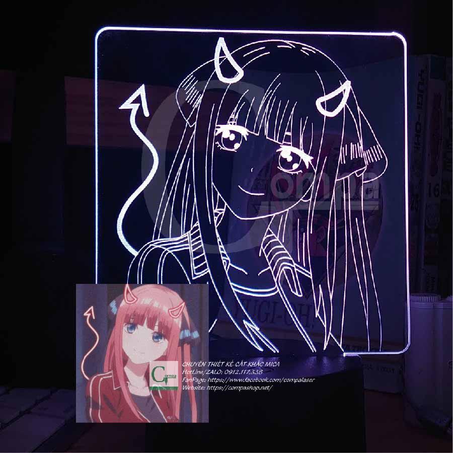 Đèn Ngủ ANIME LED 3D Gotobun no Hanayome Nino Nakano Type 02 AGNH0102 16 màu tùy chỉnh