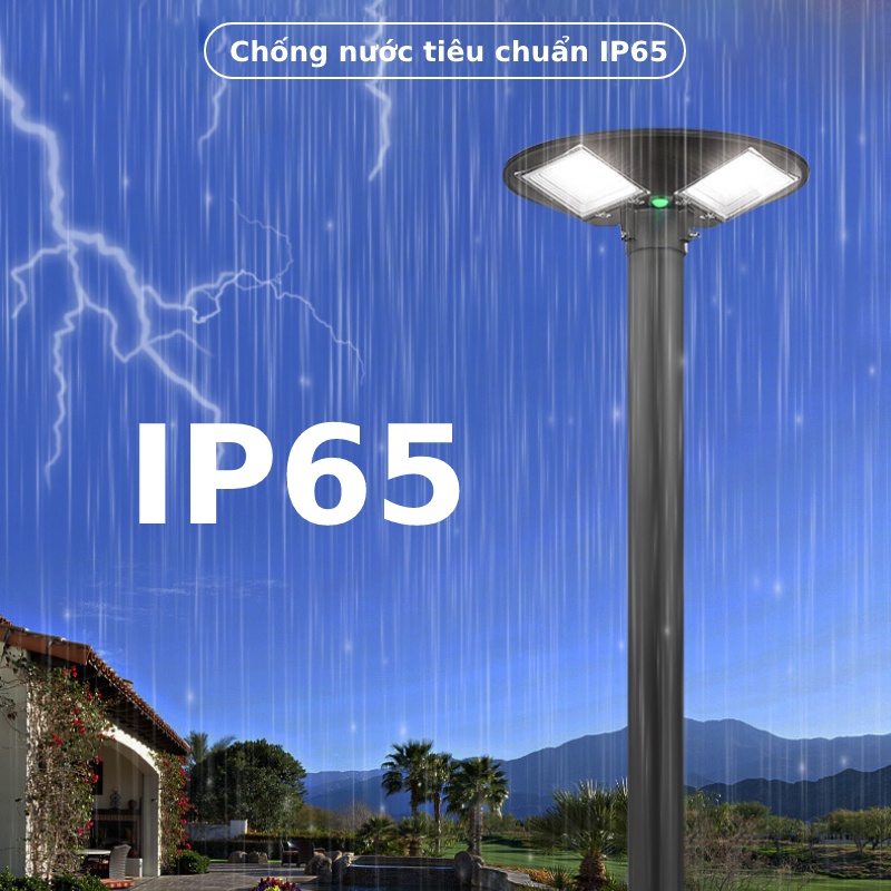 Đèn Năng Lượng Mặt Trời Sân Vườn, Công Viên UFO 3E LED LIGHT 200W 500W Điều Khiển Từ Xa - Hàng Chính Hãng