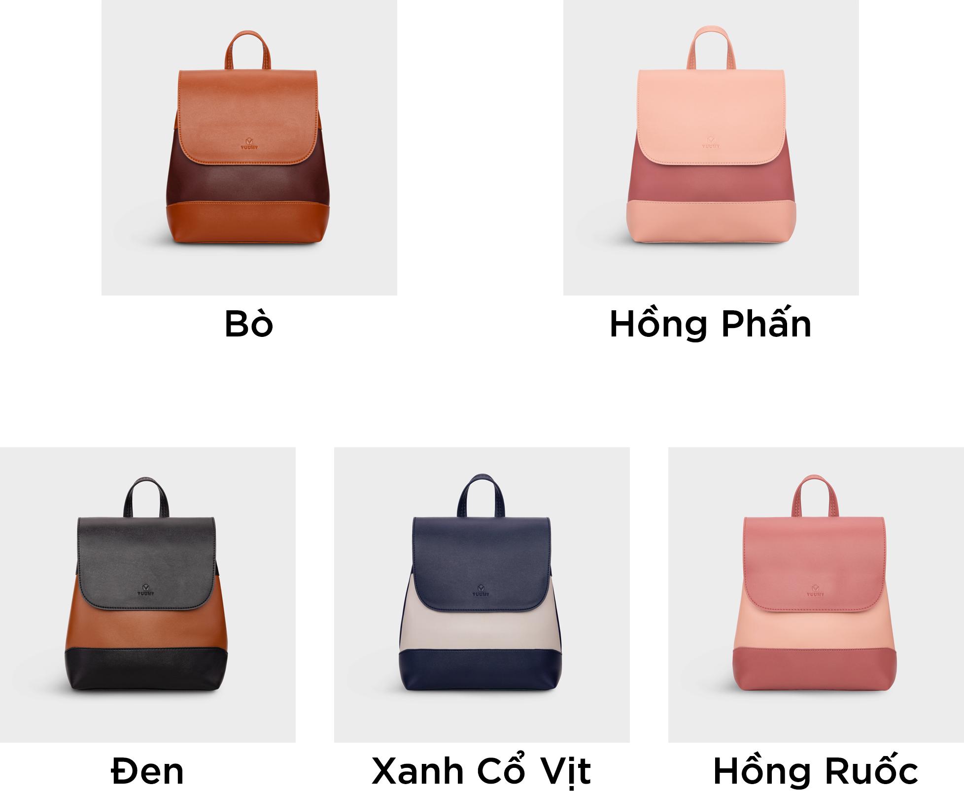 Balo nữ thời trang đa năng YUUMY YBA21 nhiều màu - Hàng Chính Hãng