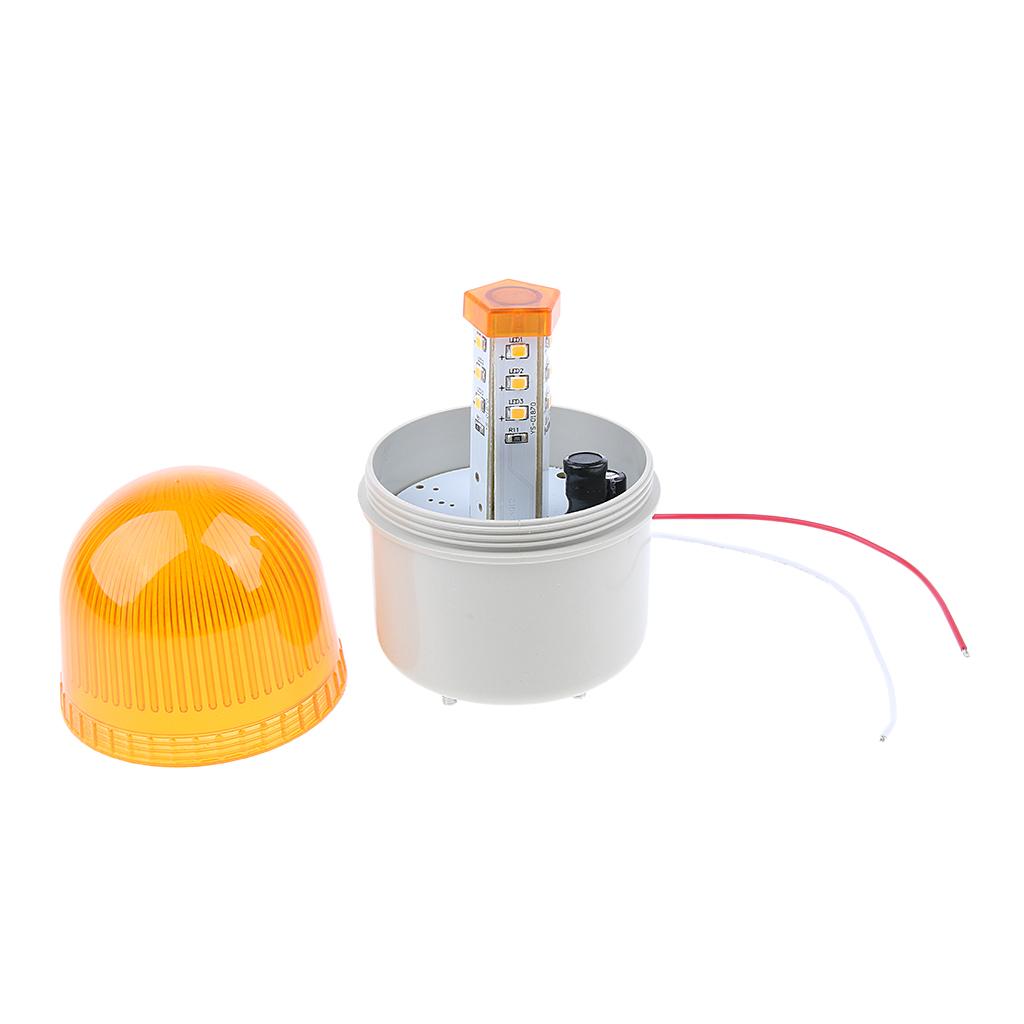 AC220V Emergency Warning Strobe LED Beacon Light with Alarm Sound / Amber