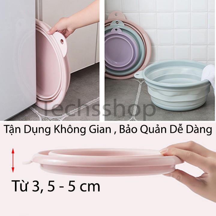 Thau Nhựa Gấp Gọn Tiết Kiệm Không Gian Cho Nhà Bếp