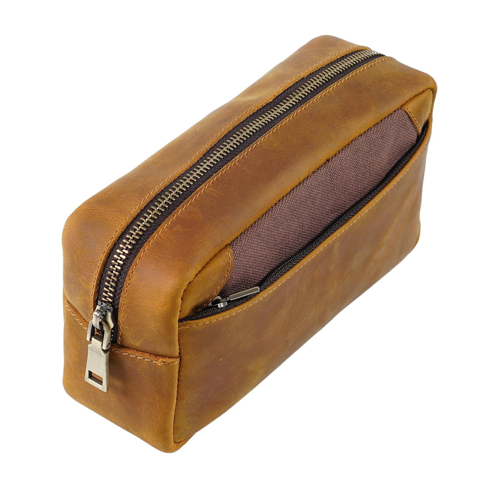Portable Pencil Case Pencil Holder Pencil Pouch Pencil Brown