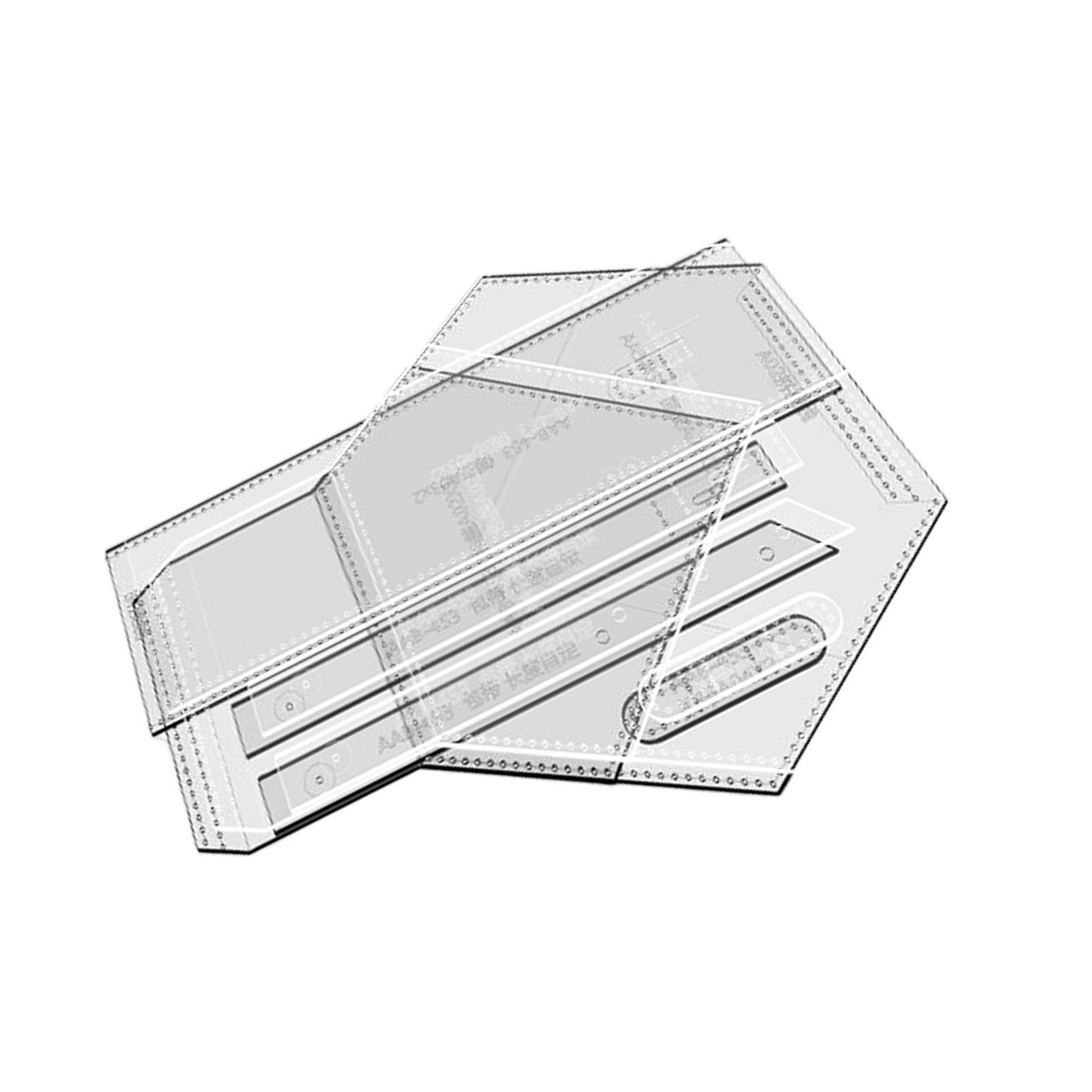 Shoulder Bag Acrylic Template Durable Handmade Bag Template Ruler Patchwork Leather Templates for Leather Craft Quilters Knitting Crafting