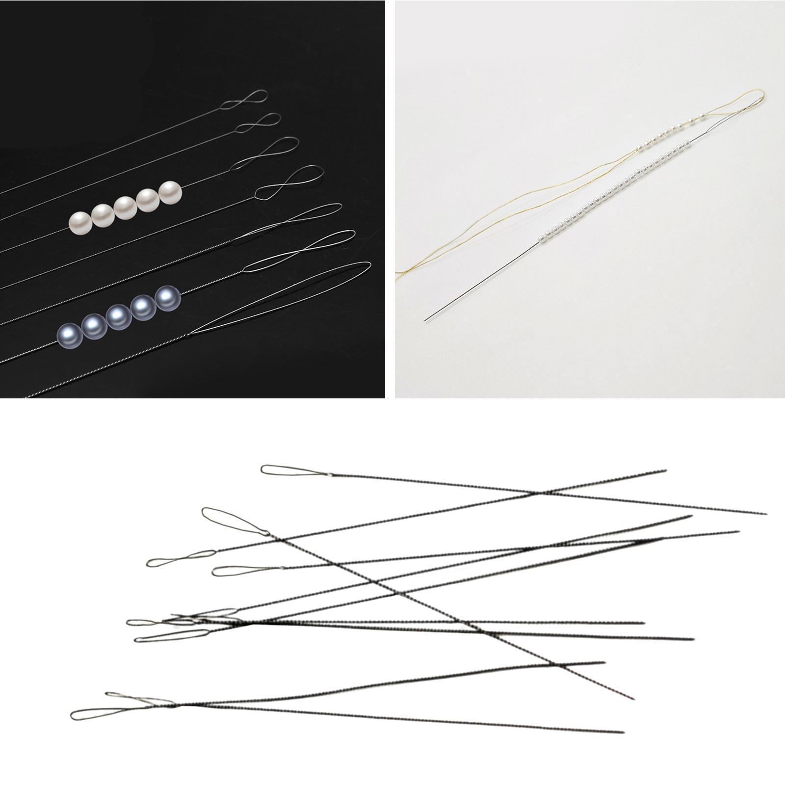10x Large Eye Sewing Beading Needles Sewing Sharp Needles, Leather Needle Embroidery Thread Needle, Iron Yarn Knitting Needles