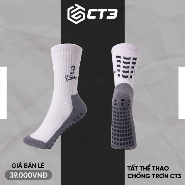 Tất Thể Thao Chống Trượt – Lửng CT3