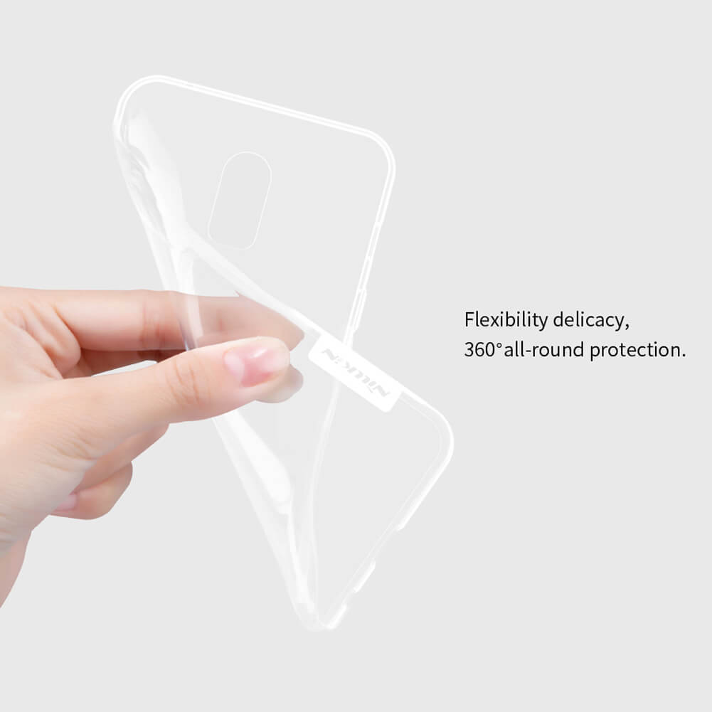 Ốp lưng cho Samsung Galaxy J7+ Plus dẻo trong suốt chính hãng Nillkin Nature - Hàng chính hãng