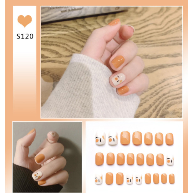 Bộ 24 móng tay giả nail thơi trang như hình