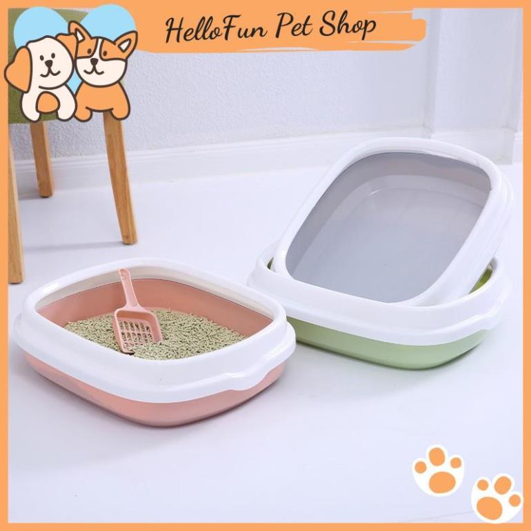 Khay vệ sinh cho thú cưng kích thước 46*38*13cm (Tặng kèm xẻng xúc cát
