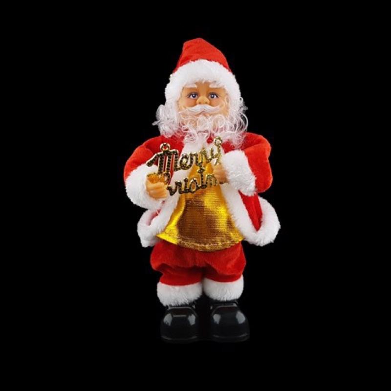 Ông già noel chạy bin nhạc hát cao 30cm