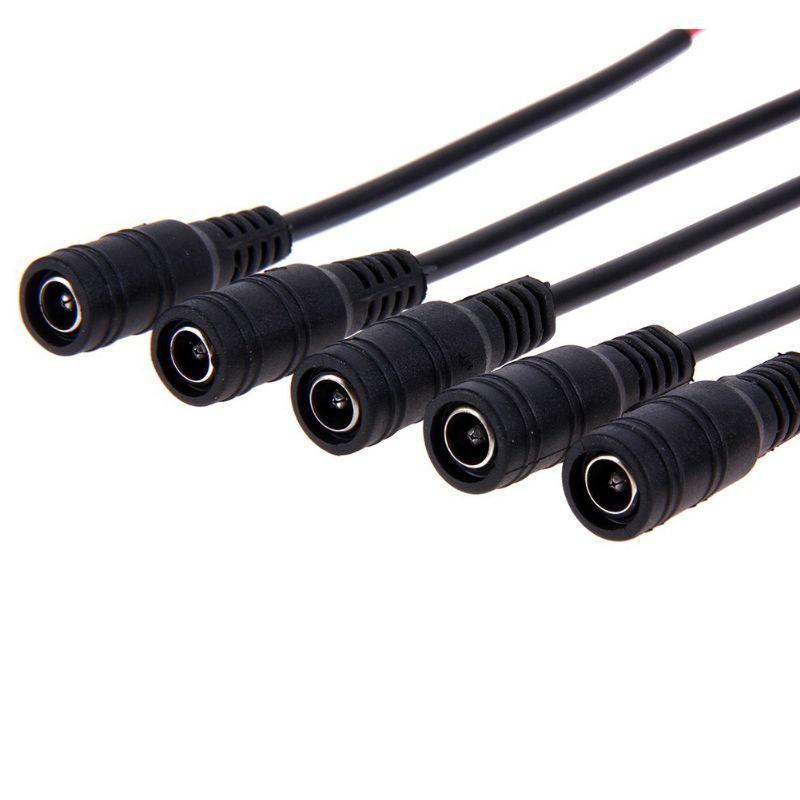 Dây nguồn DC đầu jack Đực, Cái DC 5.5x2.1mm đúc sẵn