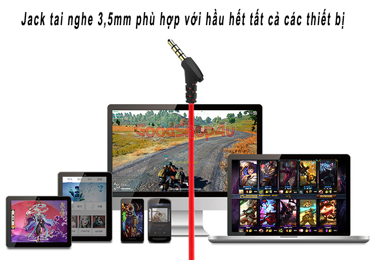 Tai nghe gaming có mic G901 dùng được cho điện thoại và máy tính + Tặng đế xem phim cho điện thoại