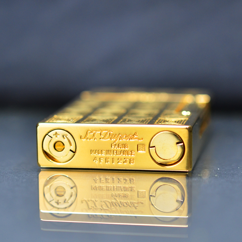 Vỏ Hột Quẹt Bật Lửa Gas Đá S.T Upon D59V Thiết Kế Họa Tiết Ô Vuông 3D Độc Đáo - Dùng Gas Đá Cao Cấp