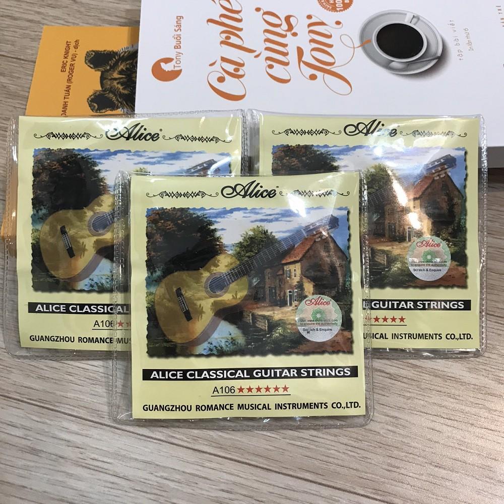 BỘ 6 DÂY GUITAR NYLON ALICE A106, A106 Classical Guitar String Set