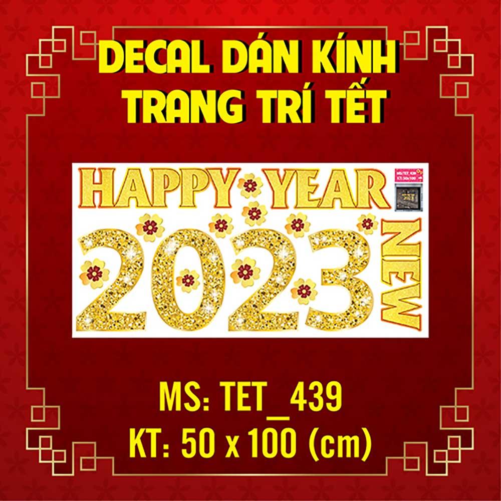 DECAL TRANG TRÍ TẾT 2023 COMBO SỐ 100