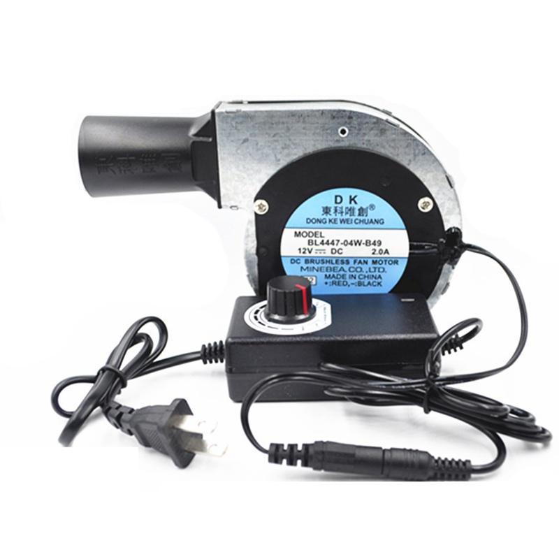 Quạt Thổi Khí Turbo Mini DC 12V 2.0A 9733 Tốc Độ Cao Có Cổng Điều Khiển