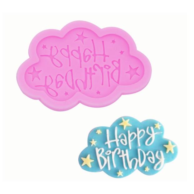 Khuôn silicon 3D happy birthday