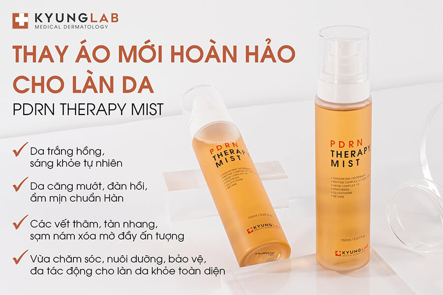 Xịt khoáng dưỡng ẩm Kyung Lab Pdrn Therapy Mist 150ml - cấp ẩm, dưỡng trắng và phục hồi da
