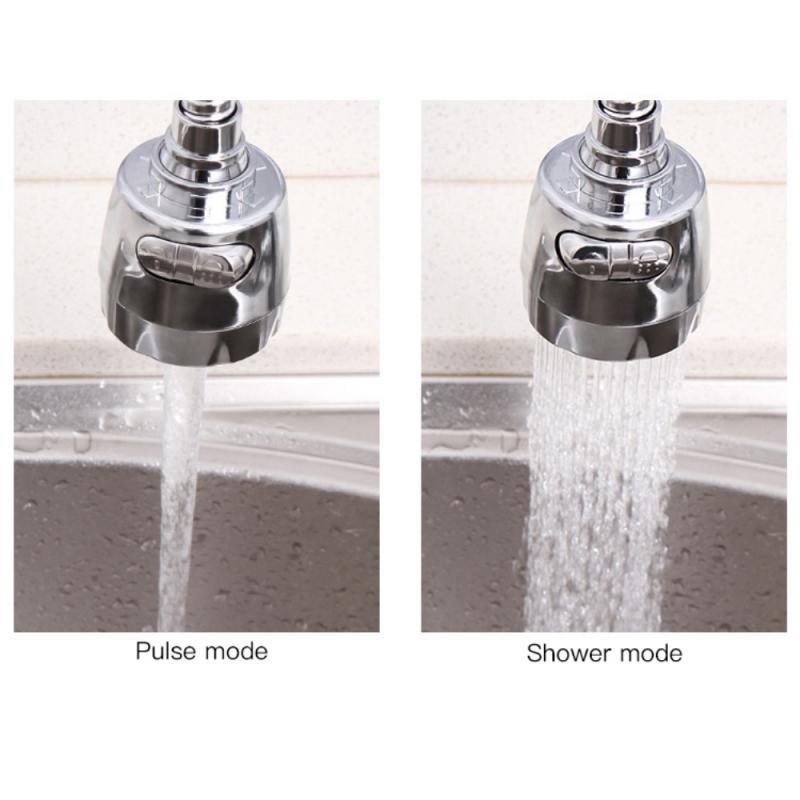 2 Modes Faucet Aerator 360° Rotatable Tap Head Shower Diffuser Rotatable Nozzle Adjustable Booster Faucet Kitchen Accessories