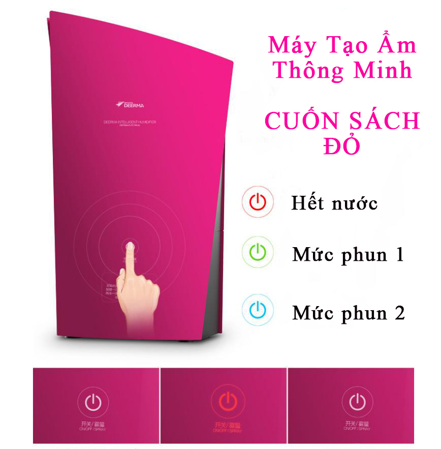 Máy Phun Tinh Dầu, Tạo Ẩm Siêu Âm, Khuếch Tán Tinh Dầu Cuốn Sách Đỏ - Phong Cách Cuộc Sống - Hàng Chính Hãng