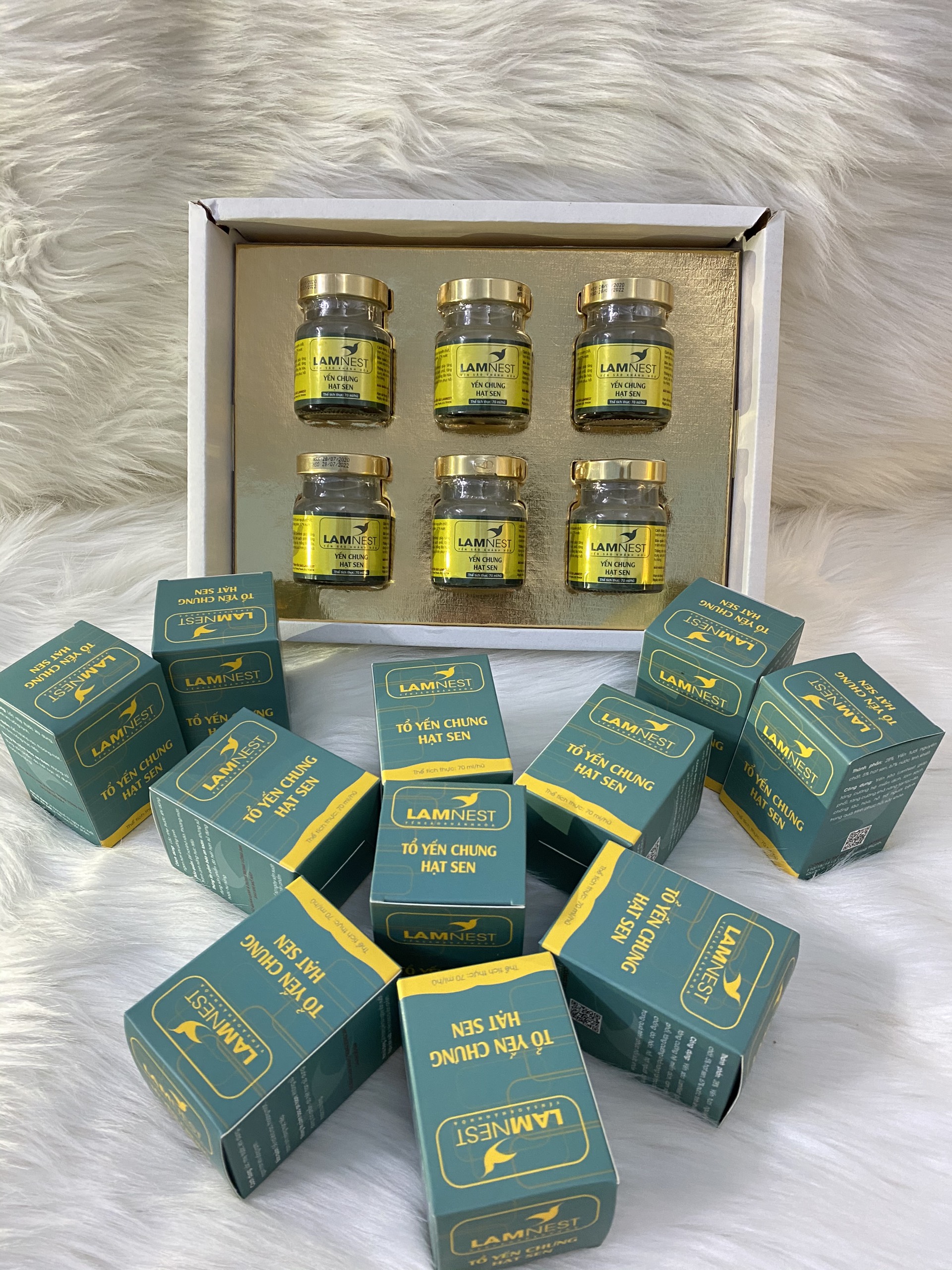 Lốc 6 hủ Tổ Yến Chưng Hạt Sen - Lamnest