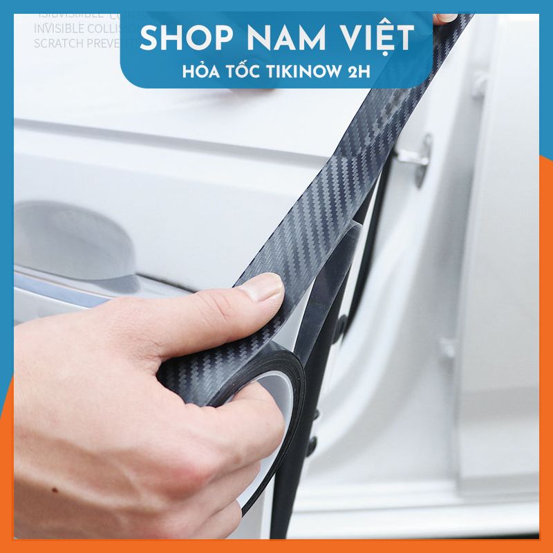 Băng Keo Carbon 3D Nhám Trang Trí Ô tô, Decal Dán Xe Chống Trầy Xước