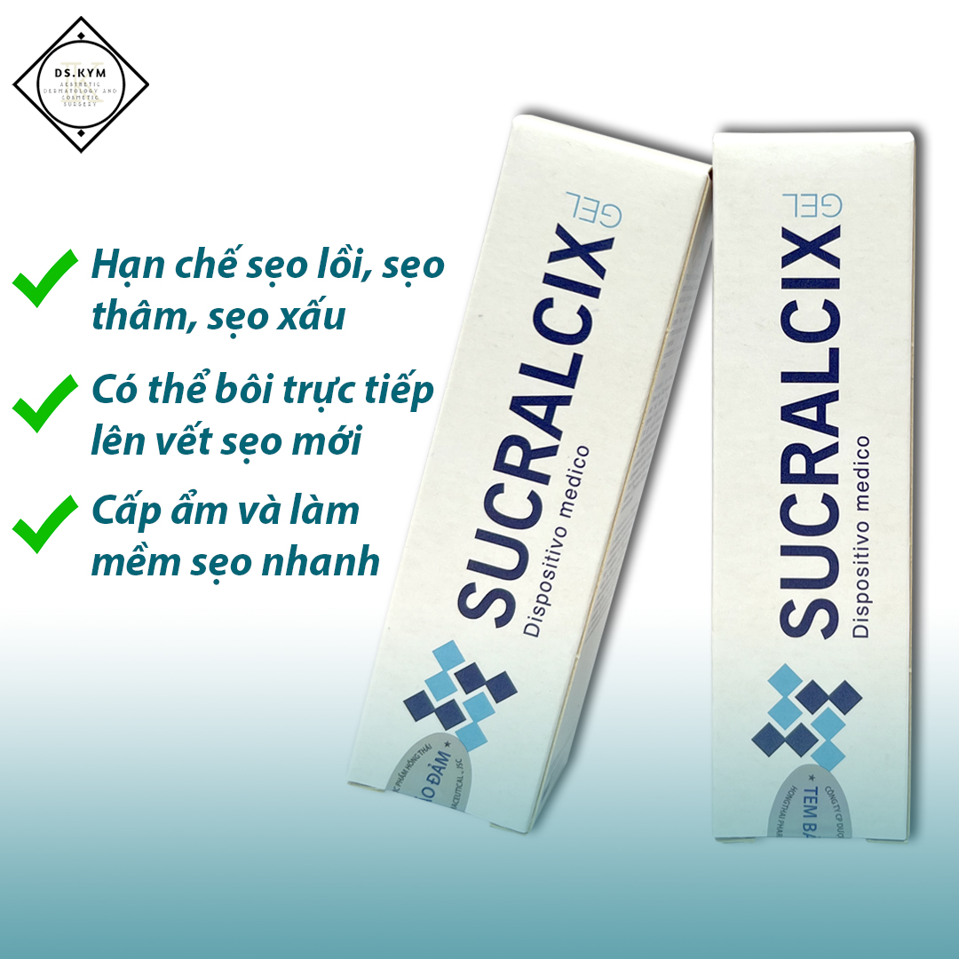 Gel Liền Sẹo Sucralcix 15ml, Pharma Biomateck ITALY