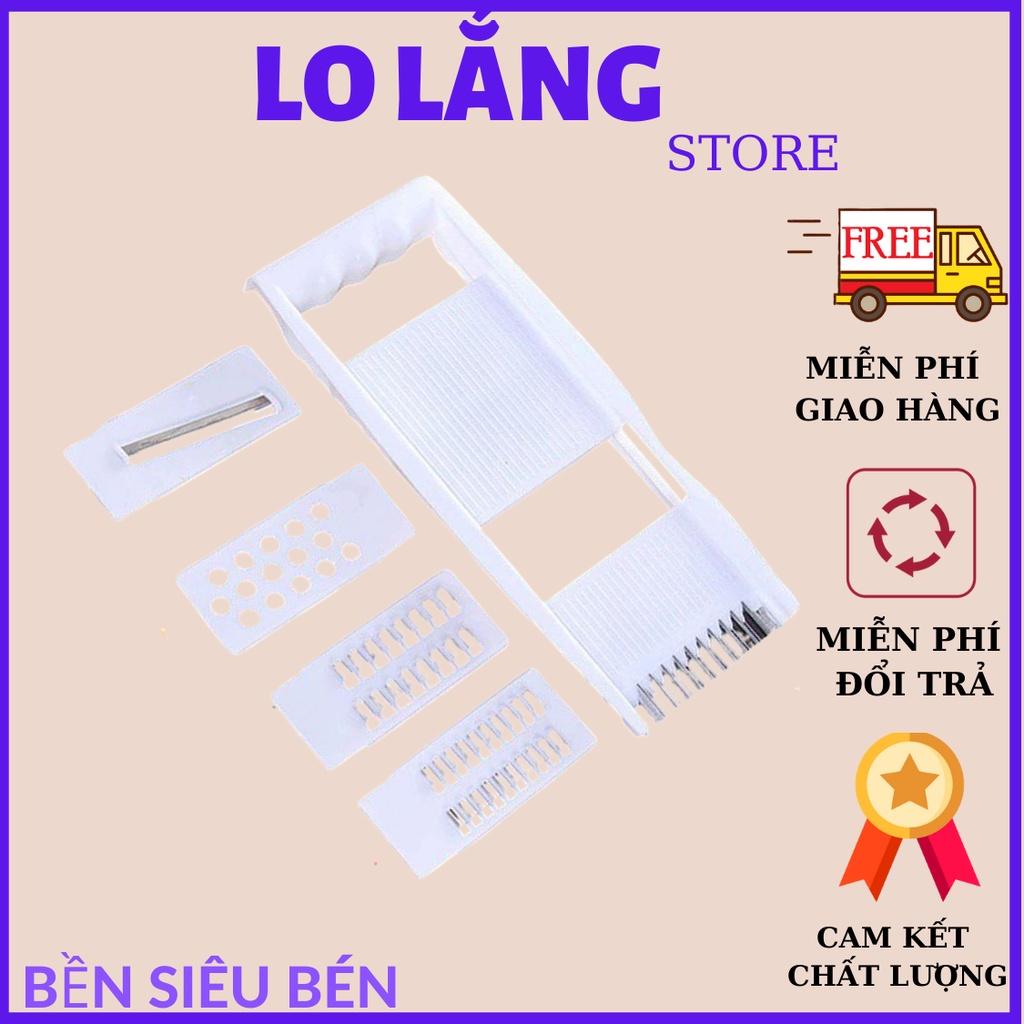 Dụng cụ dao bào rau củ quả trái cây 4 món lưỡi tháo rời đa năng cao cấp