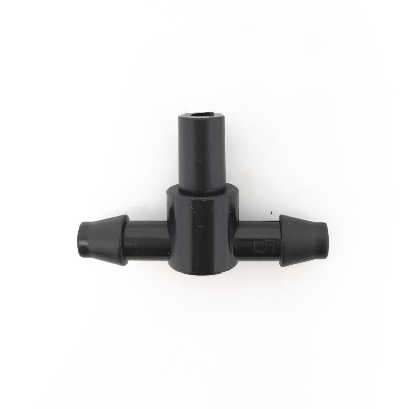 30 BộTê chia 2 đầu gân 1 đầu trơn cho ống Φ4/7 6 mm TE47.6, T chia 3 cho ống PE, LDPE, HDPE, PVC