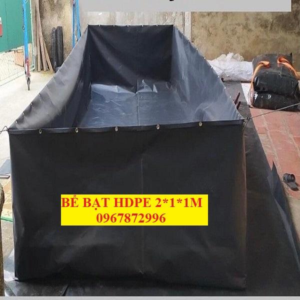 Bể Bạt HDPE nuôi ốc,lươn,ếch,...kt 4x2x0,5m