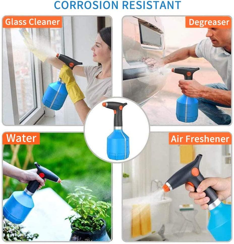 Bình tưới điện 1L, bình xịt cây, bình xịt điện có vòi điều chỉnh để làm vườn, vệ sinh gia đình, cồn, cây trong nhà/ngoài trời