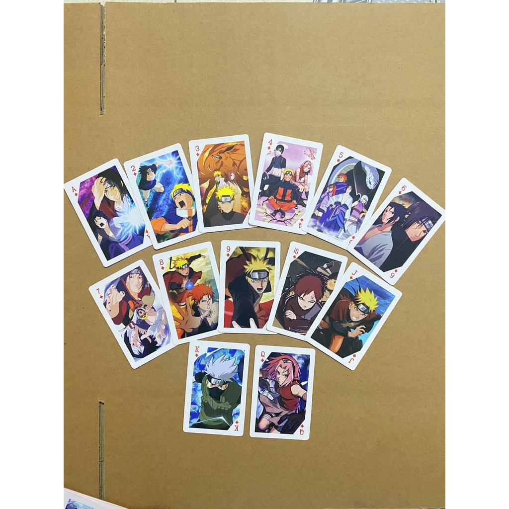 Hộp 54 Thẻ bài Naruto Akatsuki in hình khác nhau