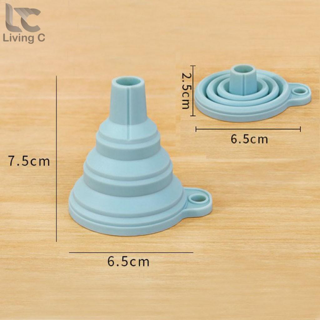 Phễu Silicon chịu nhiệt chống ám mùi gấp gọn tiện lợi Living C _P19