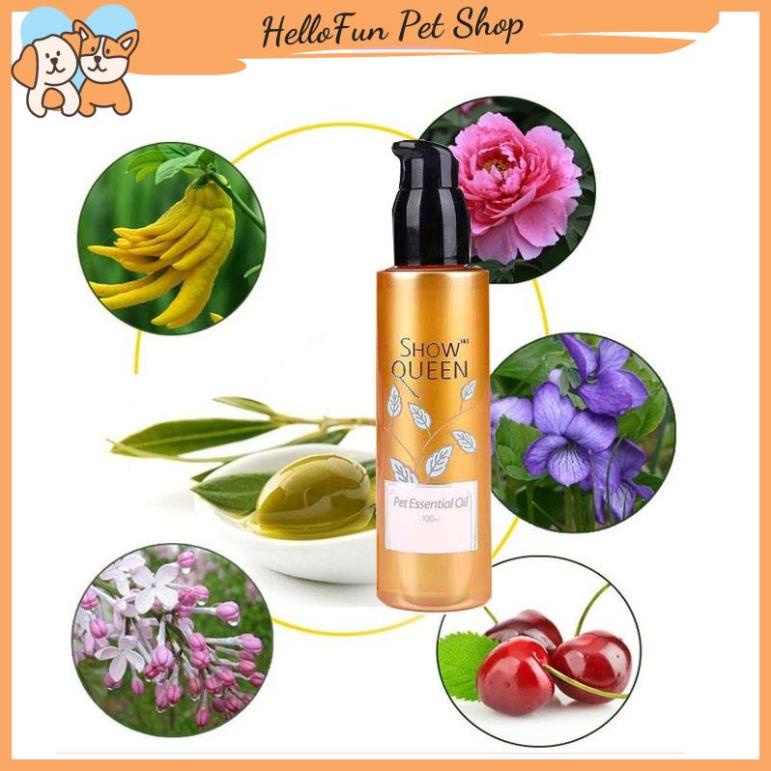 Tinh dầu dưỡng lông cho chó mèo Pet Essential Oil Show Queen