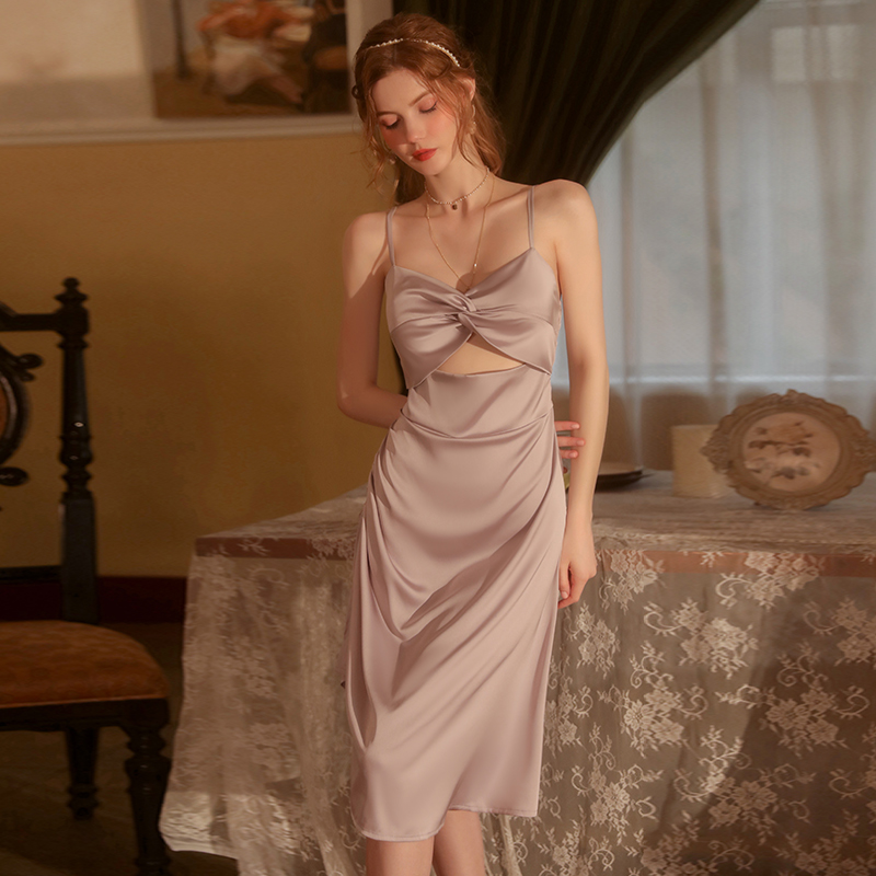 Đầm váy ngủ VICKE SECVIA chất liệu cao cấp không nhăn cao cấp sexy gợi cảm quyến rũ 1408