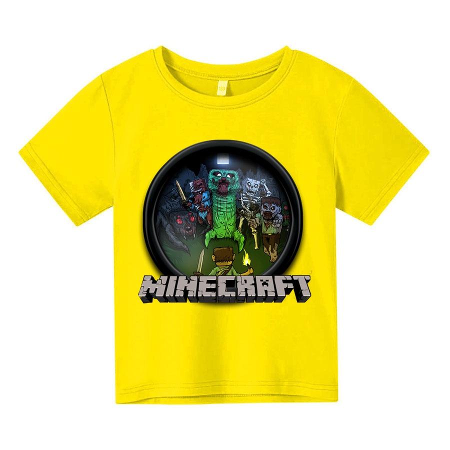 Áo thun trẻ em minecraft zombie Có size người lớn, King Cotton