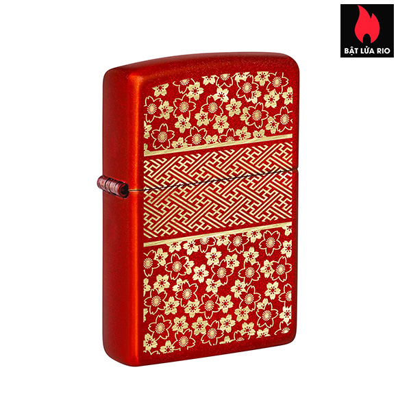 Bật Lửa Zippo 48493 – Zippo Kimono Inspired Metallic Red