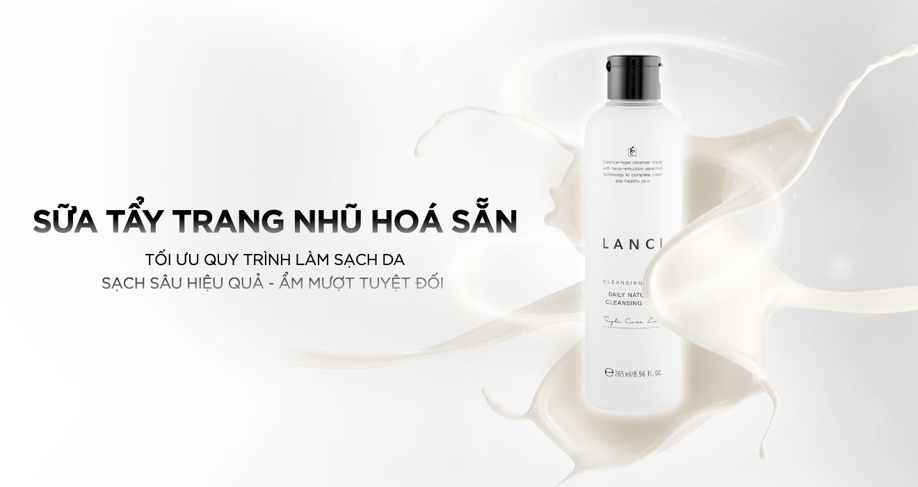 Sữa Tẩy Trang Hằng Ngày LANCI Daily Natural Cleansing Milk 265ml