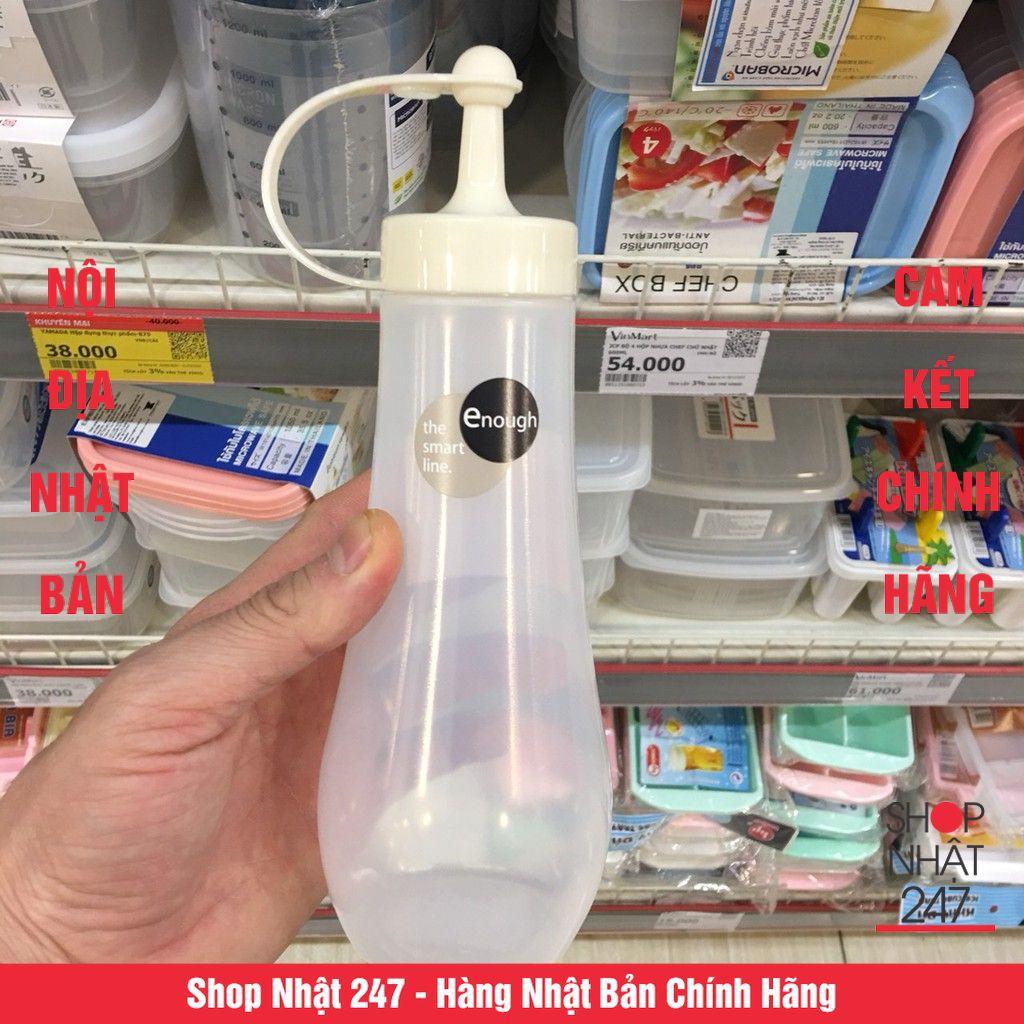 Bình đựng gia vị, nước sốt, nước tương Enough 360ml màu trắng - Nội địa Nhật Bản