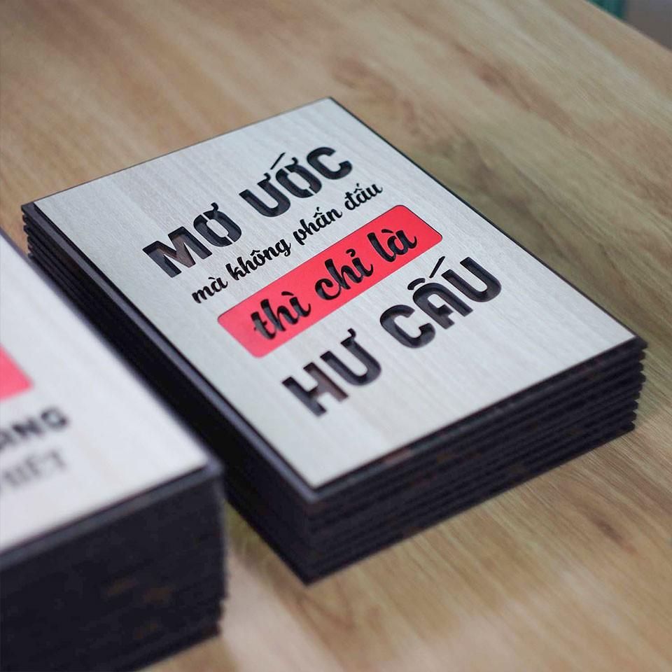 Tranh động lực TBIG116 - Mơ ước mà không phấn đấu thì chỉ là hư cấu