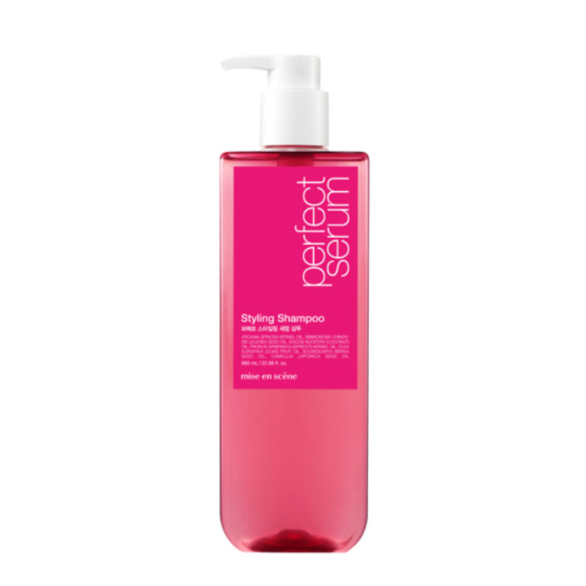 Dầu gội Serum dưỡng tóc mềm mượt, vào nếp, hỗ trợ phục hồi tóc hư tổn Mise en Scène Shampoo Hàn Quốc 680ml