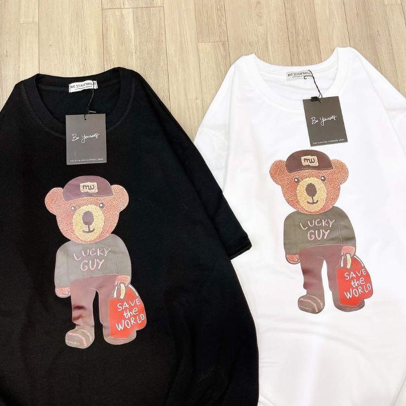 Áo thun cotton Gấu cực xinh