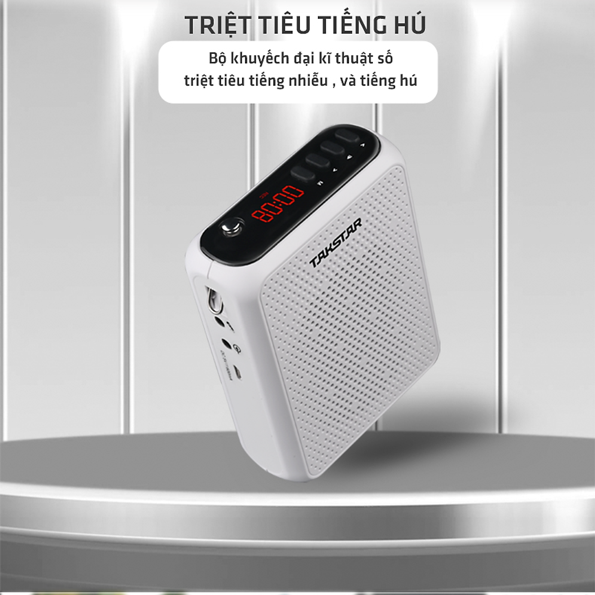 Máy trợ giảng không dây sử dụng sóng UHF TAKSTAR E300W cao cấp - Hàng chính hãng